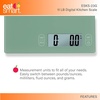 image:imageEat Smart Eat Smart 11lb Food Kitchen Glass Scale Green