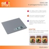 image:imageEat Smart Eat Smart 11lb Food Kitchen Glass Scale Grey