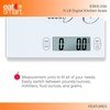 image:imageEat Smart Eat Smart 11lb Food Kitchen Glass Scale with Inspirational Message