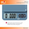 image:imageEat Smart Eat Smart 11lb Food Kitchen Plastic Blue Scale with Tare Blue