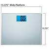 image:imageEat Smart Precision Plus Digital Bathroom Scale 440lb Capacity Wide Platform Body Analyzer with StepOn Technology Stable Home Fitness Device for Weight Management Grey1 Count Pack of 1