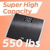 image:imageEat Smart Precision 550 Pound ExtraHigh Capacity Digital Bathroom Scale ExtraWide Platform Stainless Steel Body Weight Scale with StepOn Tech Silver1 Count Pack of 1