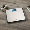 image:imageEat Smart Precision 550 Pound ExtraHigh Capacity Digital Bathroom Scale ExtraWide Platform Stainless Steel Body Weight Scale with StepOn Tech Silver1 Count Pack of 1
