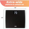 image:imageEat Smart Precision 550 Pound ExtraHigh Capacity Digital Bathroom Scale ExtraWide Platform Stainless Steel Body Weight Scale with StepOn Tech Silver1 Count Pack of 1