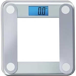 image:imageEat Smart Digital Bathroom Scale with Extra Large Easy to Read Lighted Display Weight Tracking Includes Body Tape Grey and Clear1 Count Pack of 1